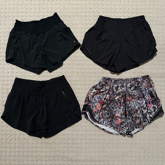 4 pairs of Lululemon shorts. Excellent used condition. - Picture 1 of 5